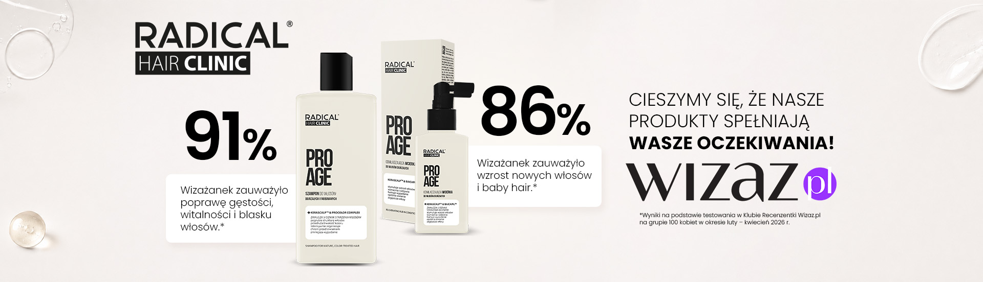 86% wizażanek zauważyło wzrost nowych włosów i baby hair